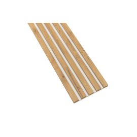Dekoracyjne lamele ścienne - Dąb Craft Złoty - 275CM - Płyta biała - Startowy - 21CM