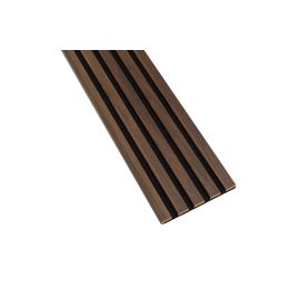 Dekoracyjne lamele ścienne - Orzech Columbia - 275CM - Płyta czarna - Startowy - 21CM