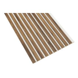 Dekoracyjne lamele ścienne - Dąb Valencia - 275CM - Płyta biała - Łączący - 46CM 